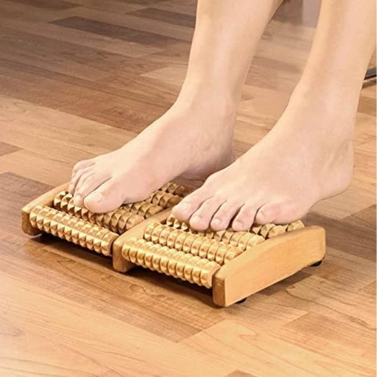 Rouleau de Massage des Pieds, Acupression Shiatsu Original pour Réduction du Stress et Relaxation, Idéal pour Maison, Bureau