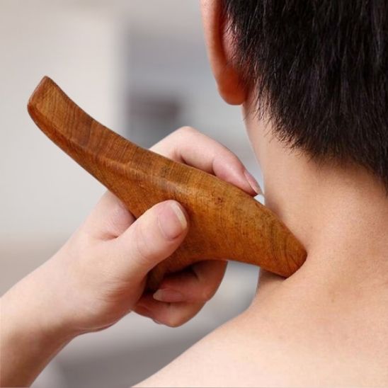 Outils de massage thaïlandais en bois gua sha